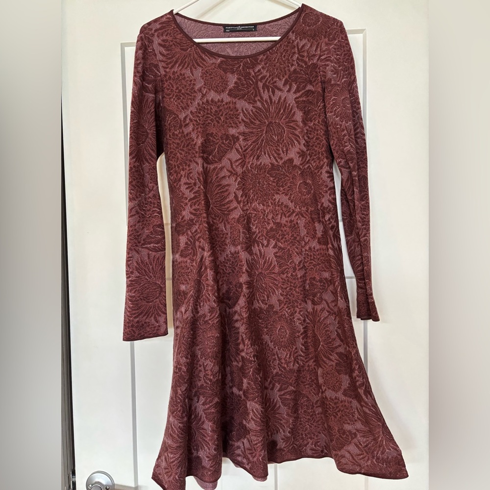 Warm Cotton Floral Patterned Dress